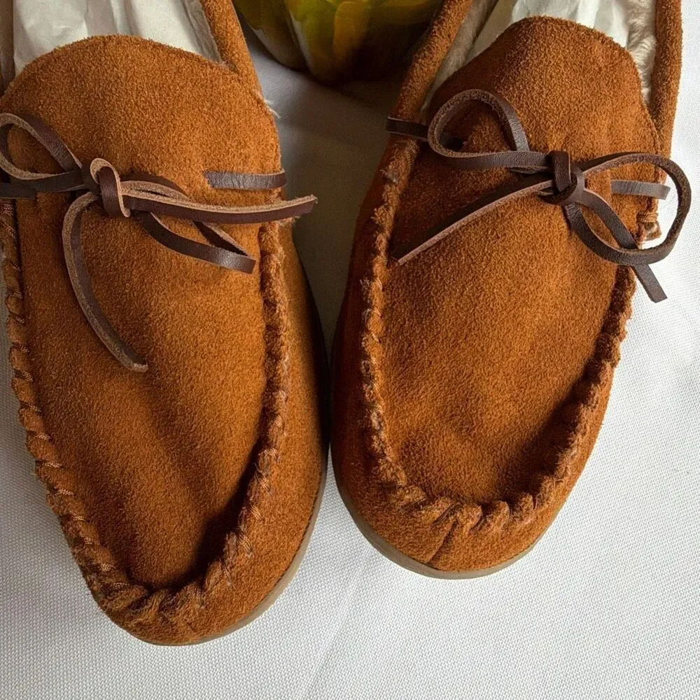 J Crew Moccasin Slippers Men’s 11 Sherpa